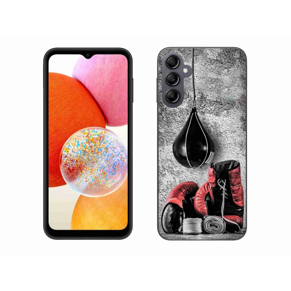 Gél borítás mmCase Samsung Galaxy A14 4G/5G - bokszzsák és kesztyű - Samsung Galaxy A14 4G/5G - bokszzsák és kesztyű