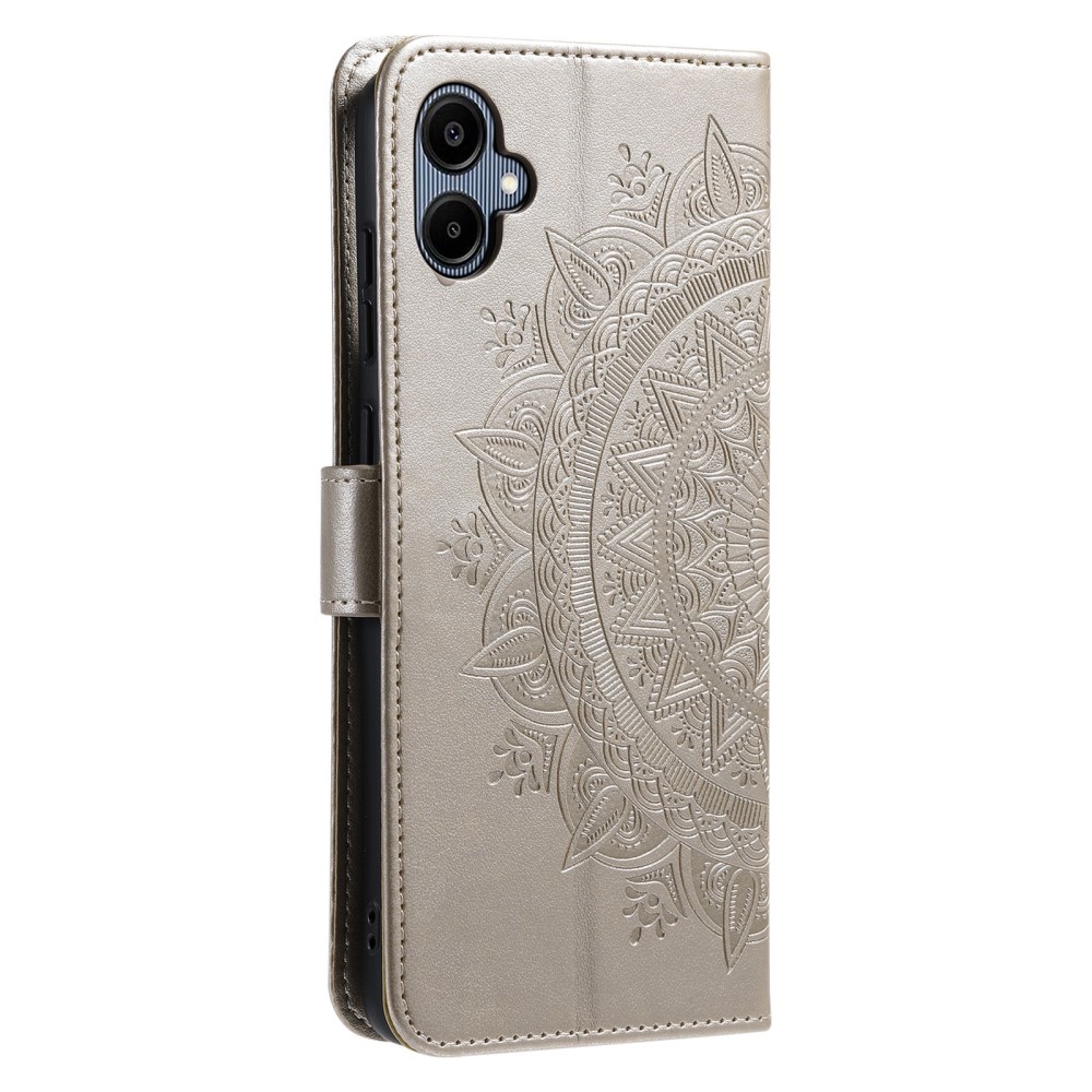 Mandala könyv tok a Samsung Galaxy A06 4G készülékhez - arany színben
