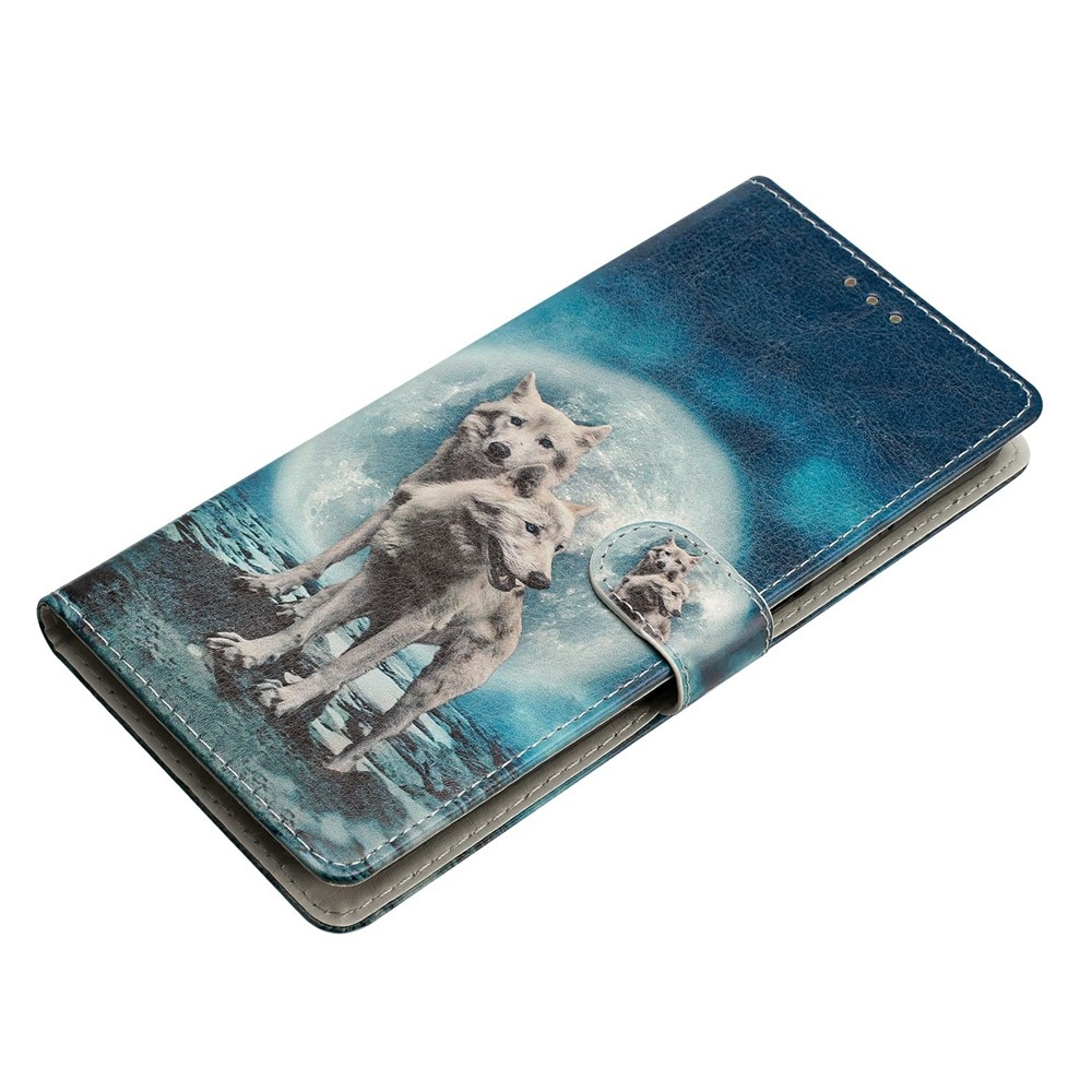 Egyedi könyvtáska Samsung Galaxy S25 FE készülékhez - két farkas