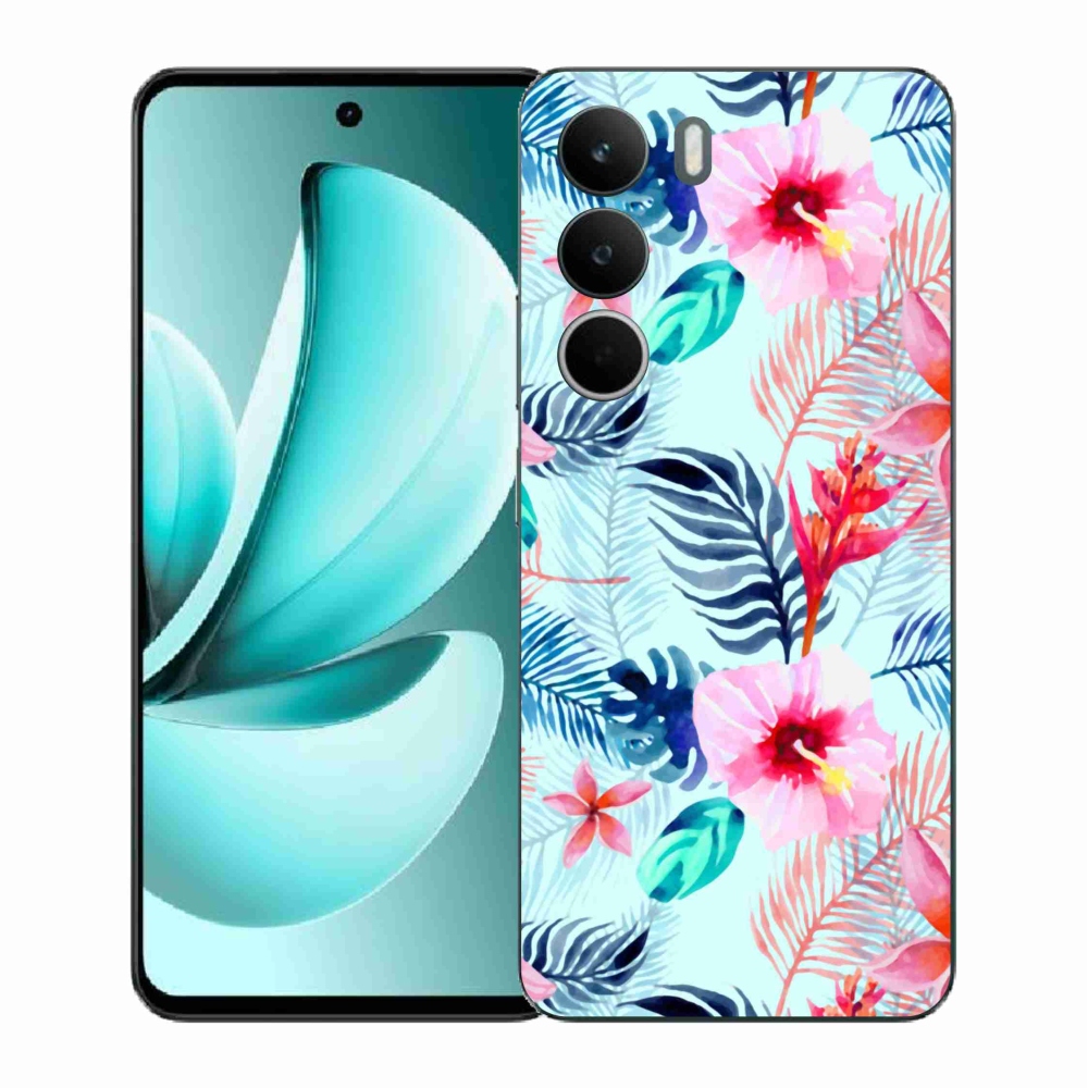 Gél borító mmCase a Realme C71 készülékhez - virágok