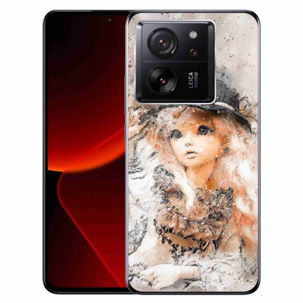 Gél borítás mmCase a Xiaomi 13T/13T Pro számára - lány sapkával