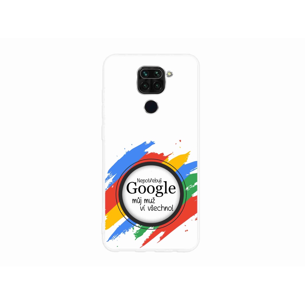 Gél borító mmCase a Xiaomi Redmi Note 9-hez - az ember mindent tud fehér háttérrel