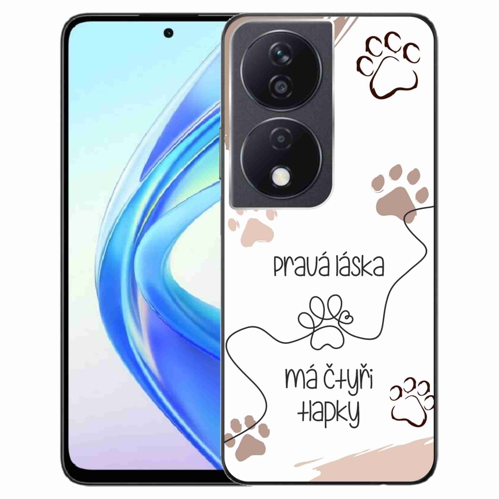 Gél borító mmCase a Honor X7b/Honor 90 Smart készülékhez - kutyamotívum 1 fehér háttér