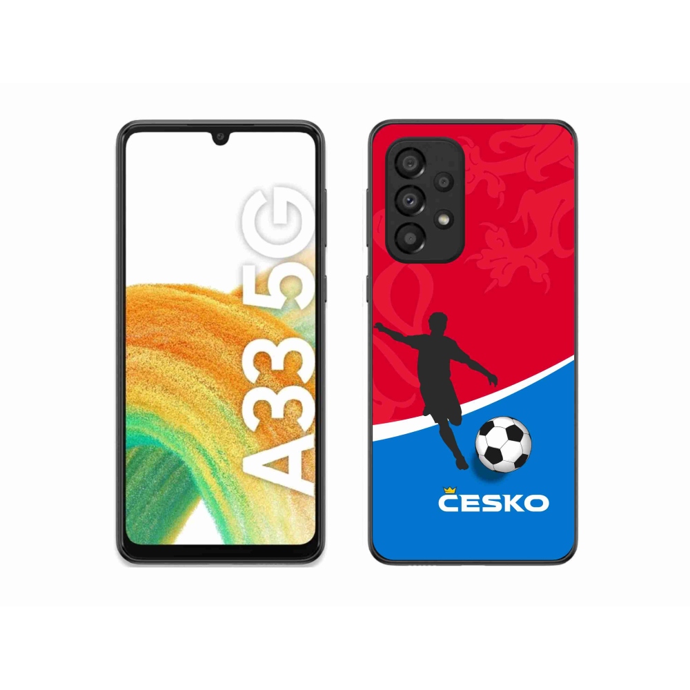 Gél borítás mmCase Samsung Galaxy A33 5G - foci Csehország