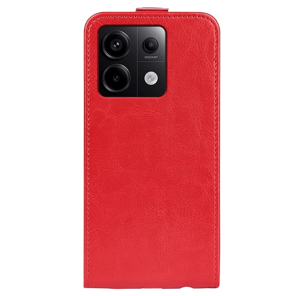 Függőleges flip tok Xiaomi Redmi Note 13 Pro 5G/Poco X6 5G - piros