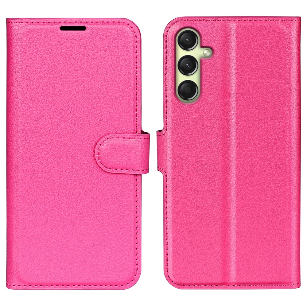 Litchi könyv tok Samsung Galaxy A16 4G/5G - rózsaszín - rózsa