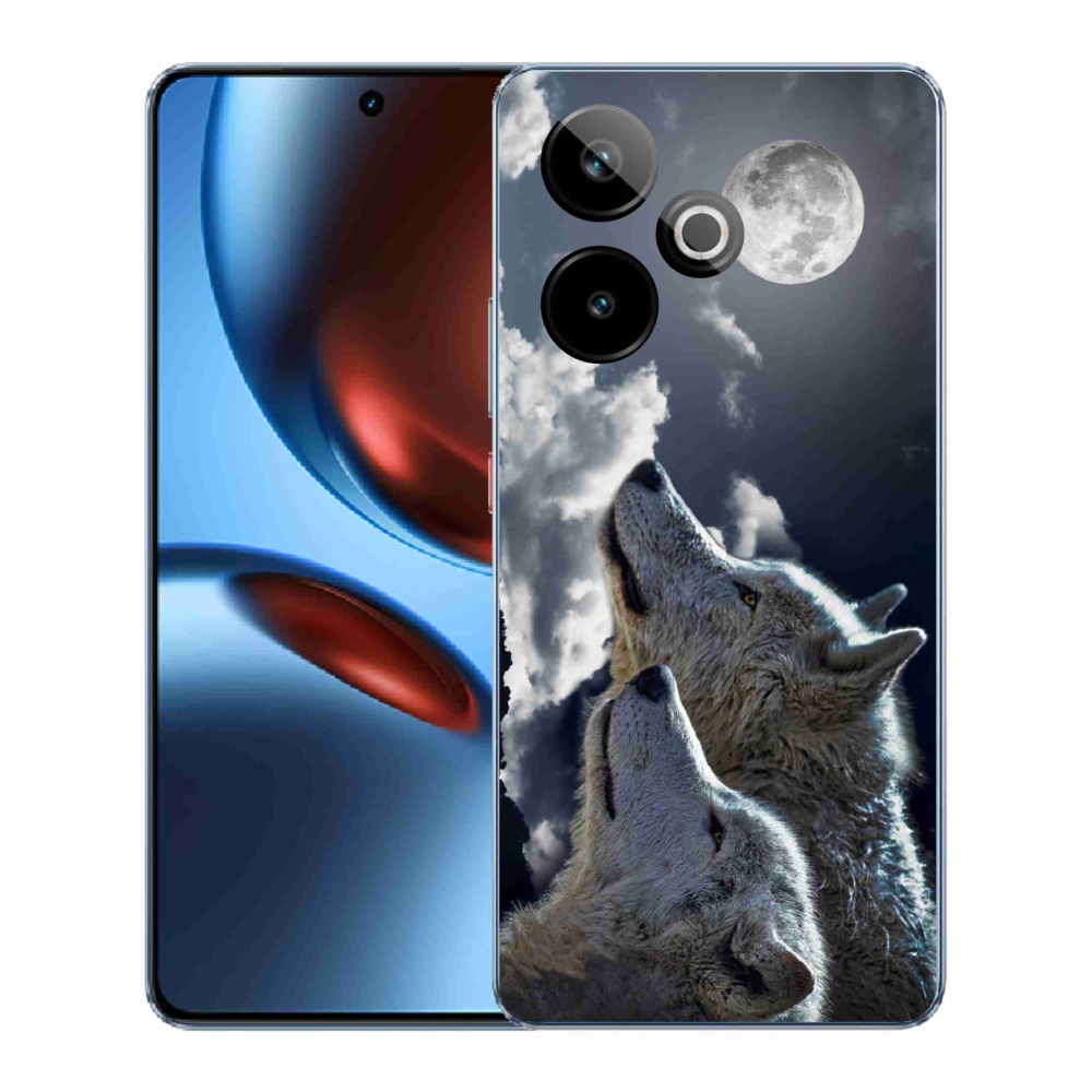 Rugalmas zselés tok mmCase képpel a Realme GT 7 5G/GT 7T 5G - farkasok számára