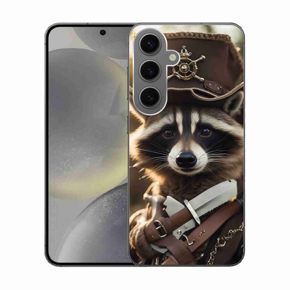 Zselés borítás mmCase Samsung Galaxy S24 készülékhez - mosómedve egyenruhában