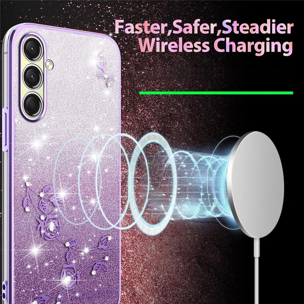 KADEM csillogó zselés tok Samsung Galaxy A17 5G - lila