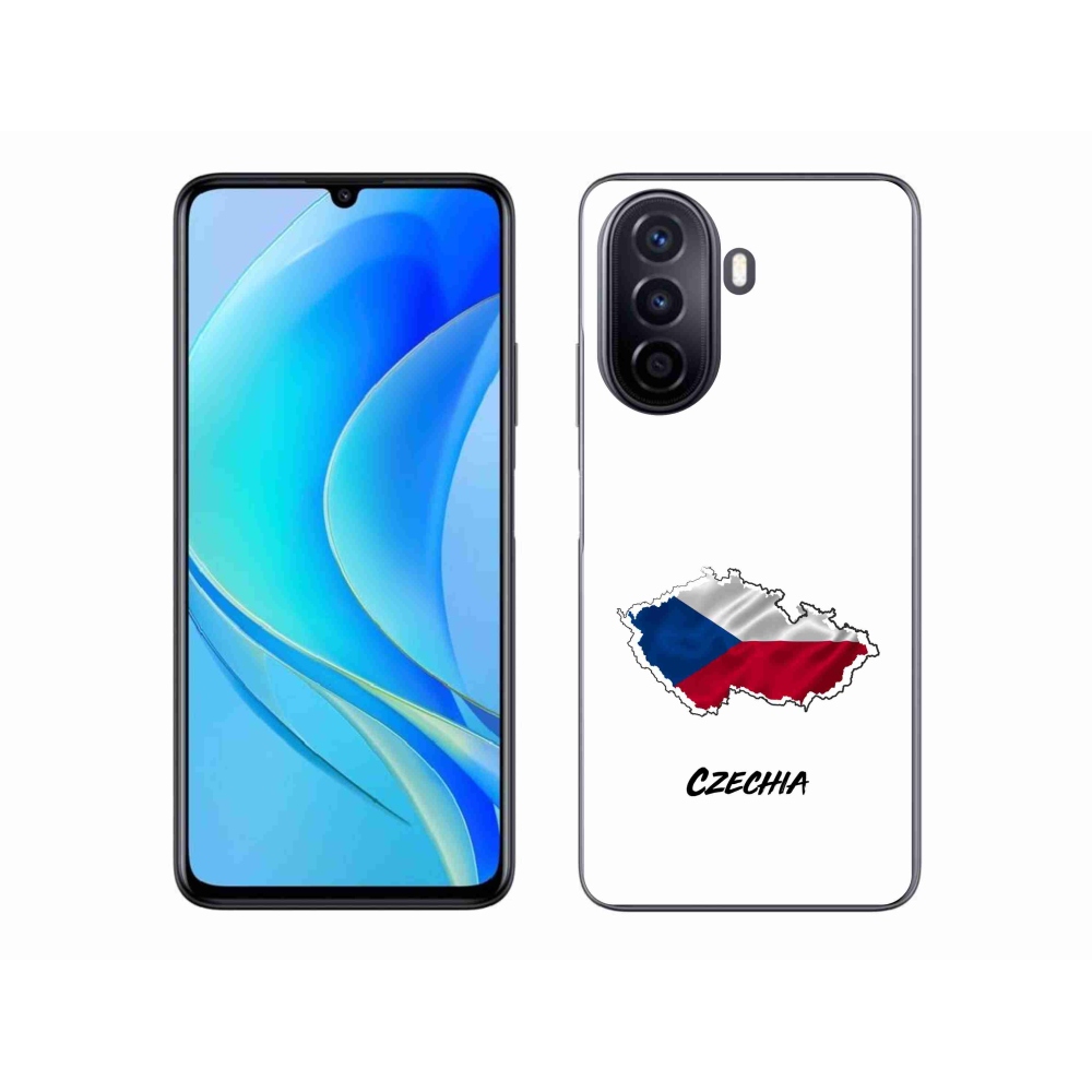 Gél borító mmCase a Huawei Nova Y70 készülékhez - Csehország fehér háttér