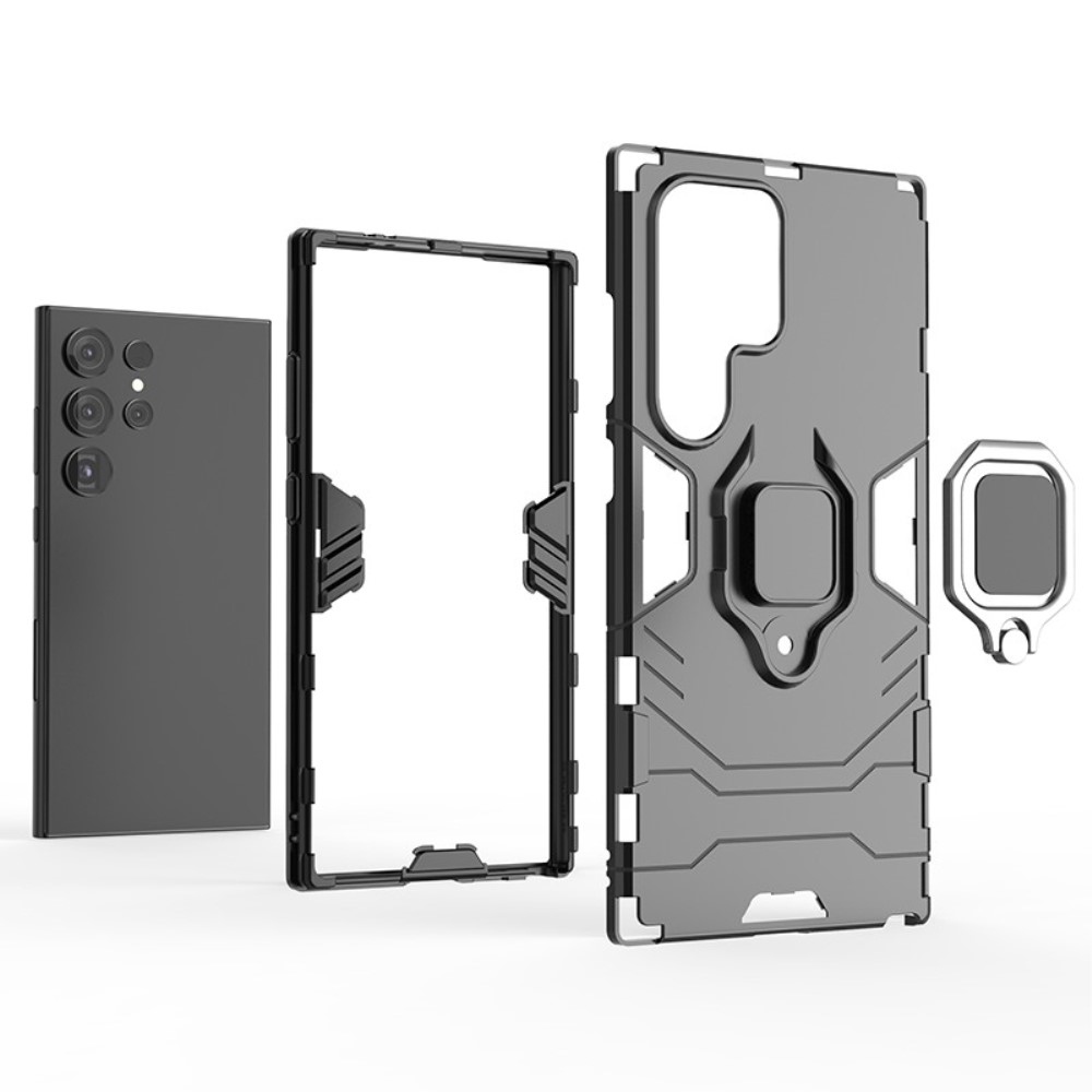 Guardy tartós borító Samsung Galaxy S24 Ultra készülékhez - fekete