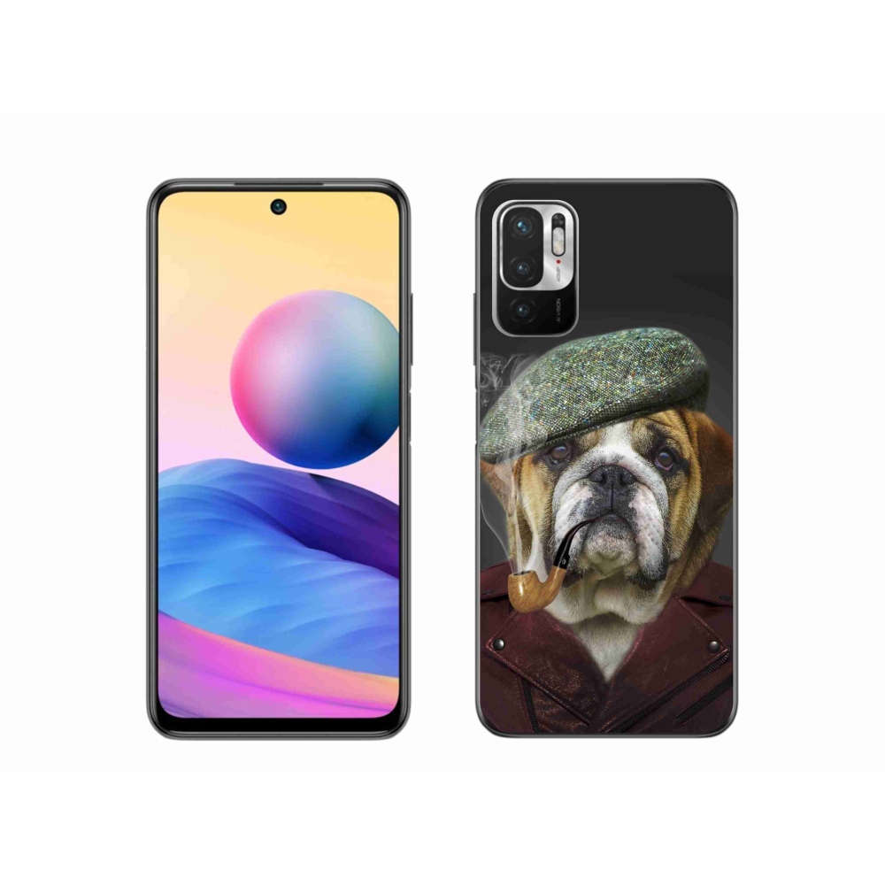 Gél borítás mmCase a Xiaomi Poco M3 Pro/5G számára - kutya csővel