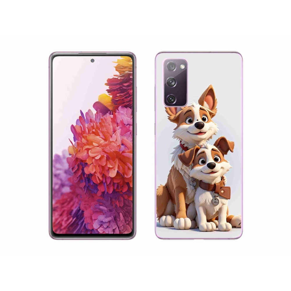 Gél borítás mmCase Samsung Galaxy S20 FE - rajzoló kutyákhoz