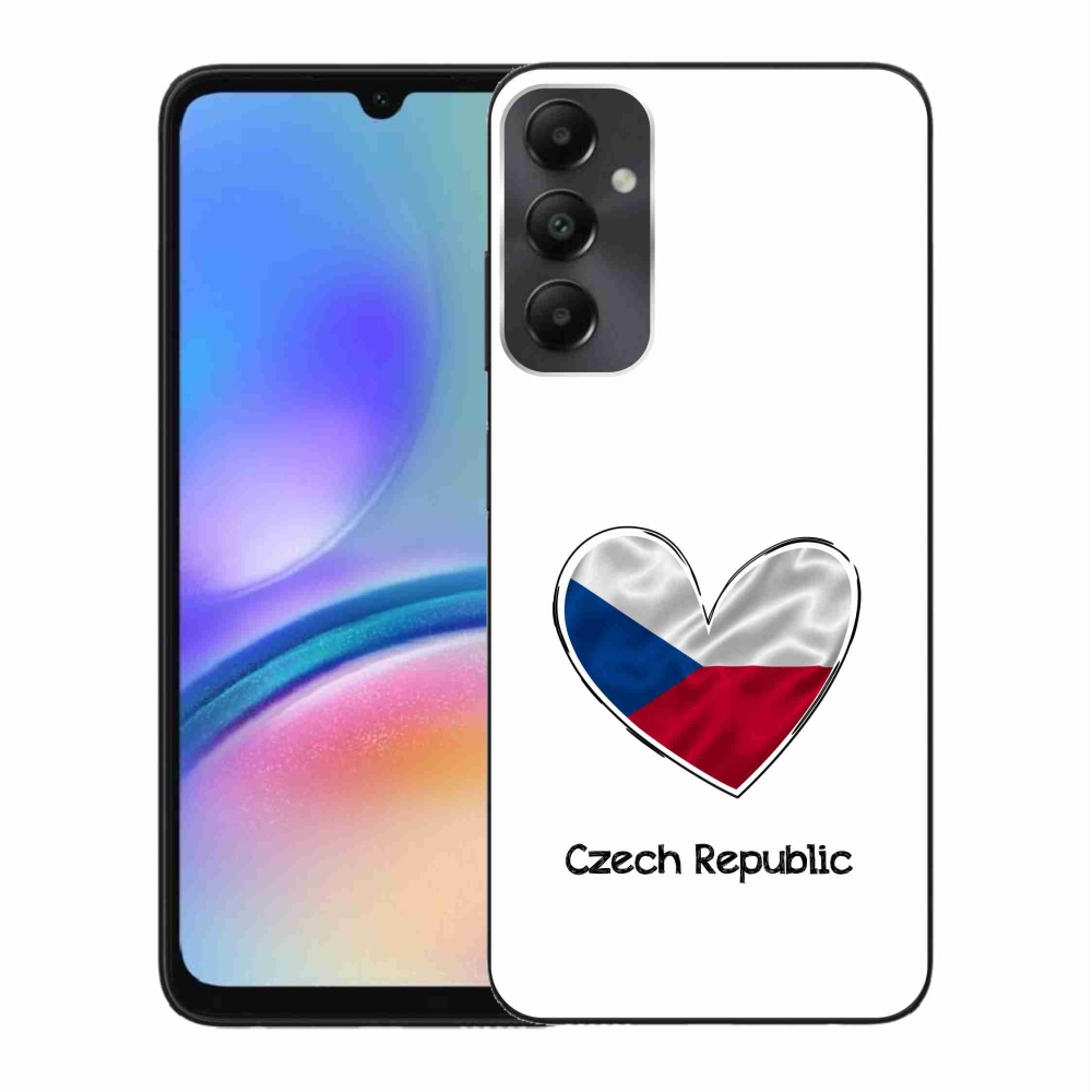 Gél borító mmCase Samsung Galaxy A05s - zászlós szív fehér háttérrel