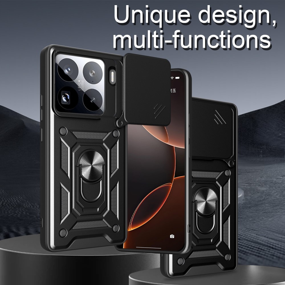 Tartós csúszásálló borítás Xiaomi 15 Pro-hoz - fekete