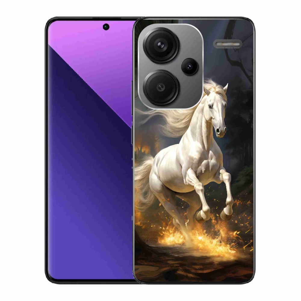 Gél borítás mmCase a Xiaomi Redmi Note 13 Pro+ 5G - fehér ló 2