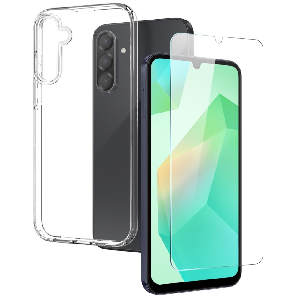 NORTHJO átlátszó zselés tok + edzett üveg Samsung Galaxy A26 5G - átlátszó