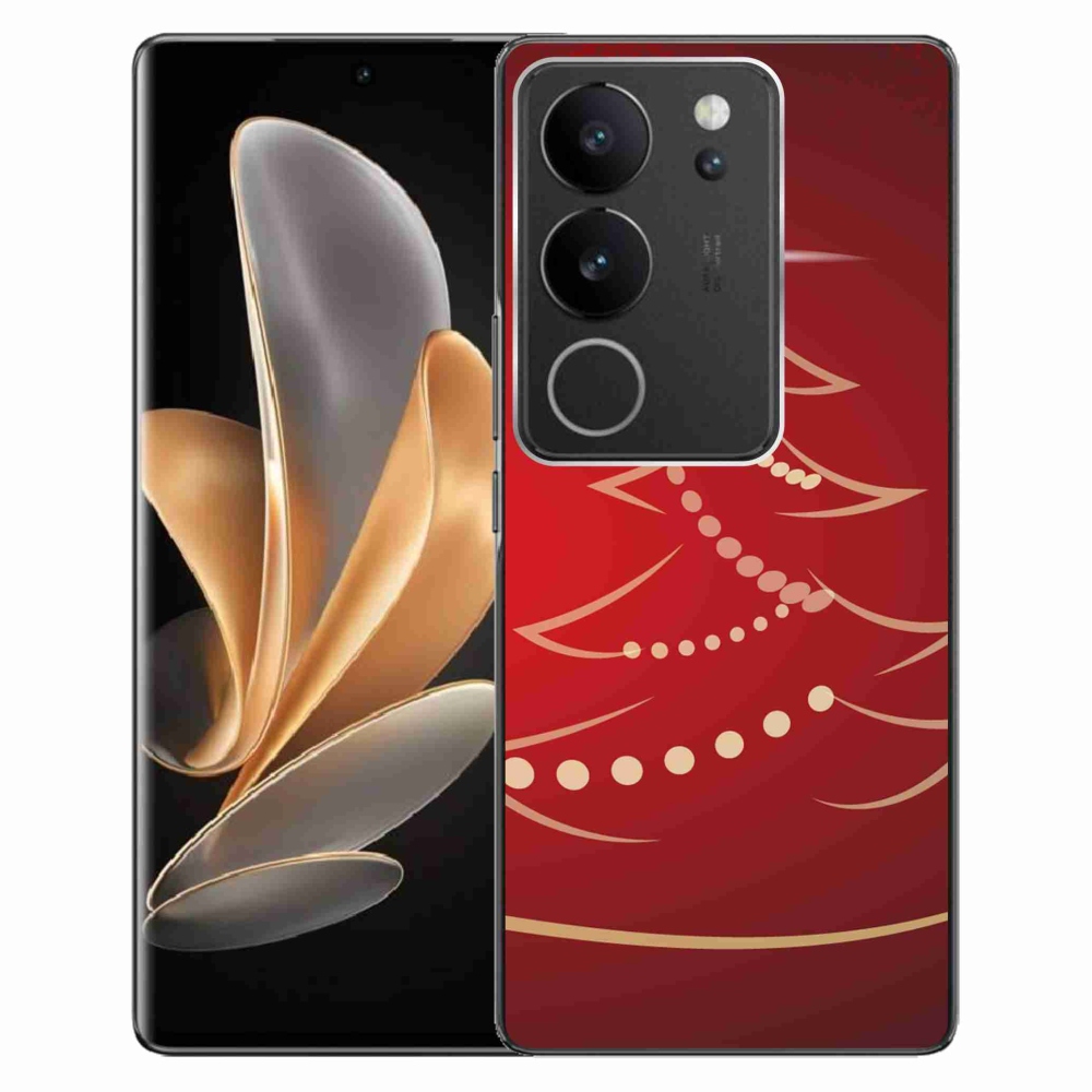 Gél borító mmCase a Vivo V29 5G-hez - karácsonyfa karikatúra