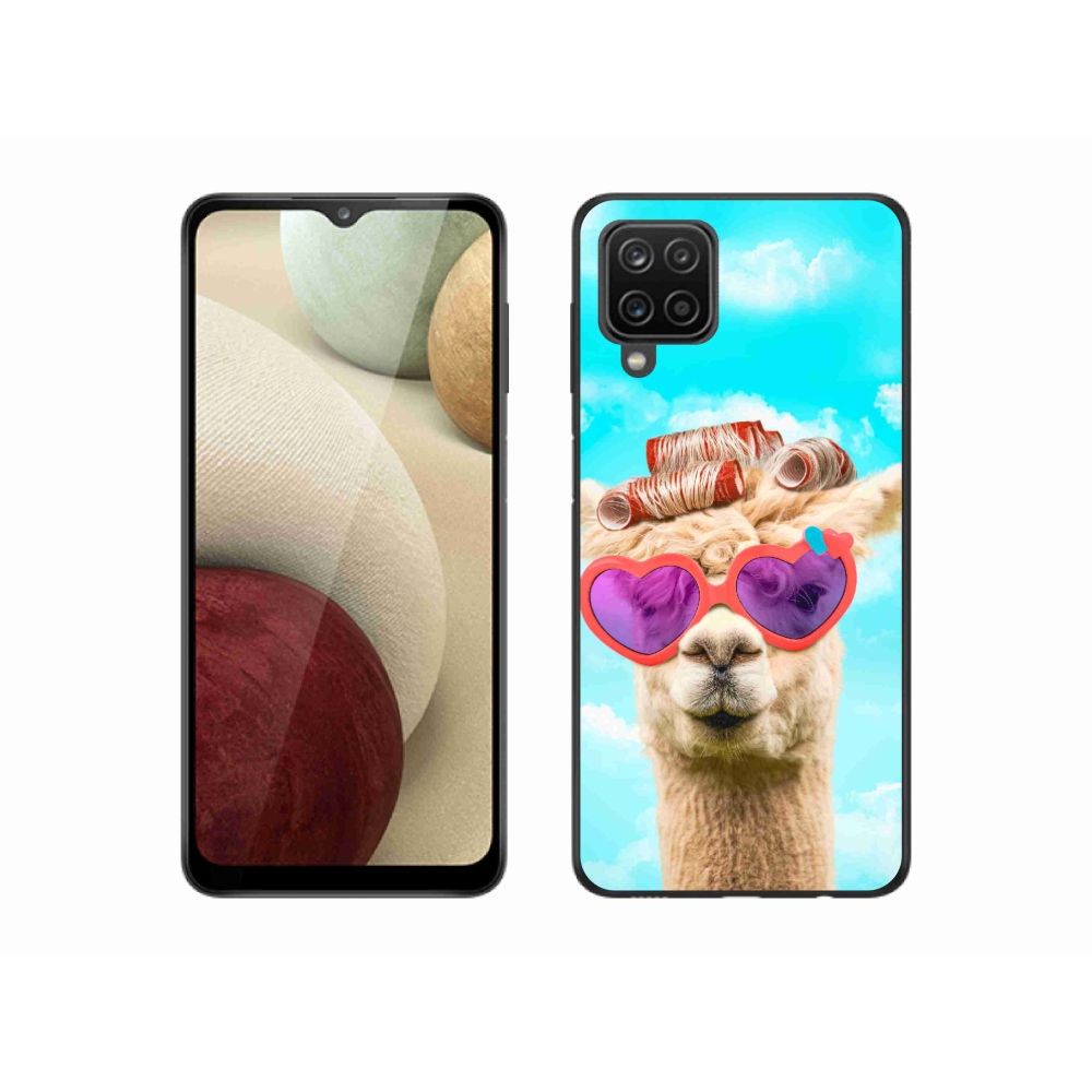 Zselés borítás mmCase Samsung Galaxy M12 készülékhez - szemüveges láma