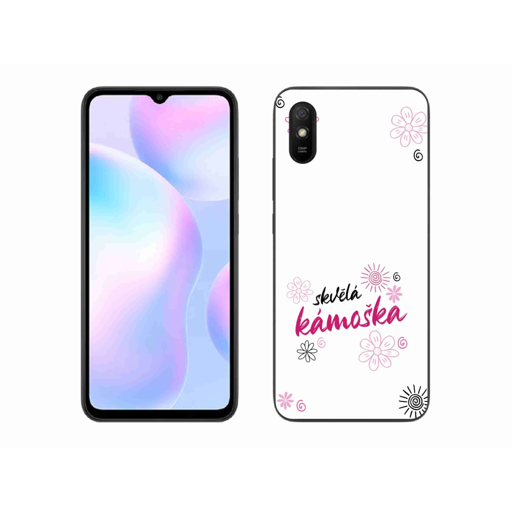 Gél borító mmCase a Xiaomi Redmi 9A - nagyszerű haver fehér háttérrel