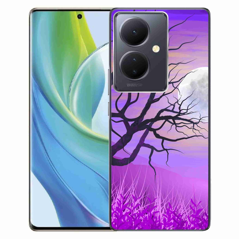 Gél tok mmCase a Vivo V29 Lite 5G-hez - rajzfilmes kidőlt fa