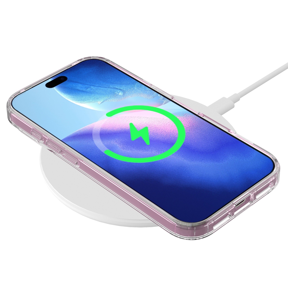 Akril zselés tok szilárd hátlappal és MagSafe készülékkel iPhone 17 Pro készülékhez - átlátszó