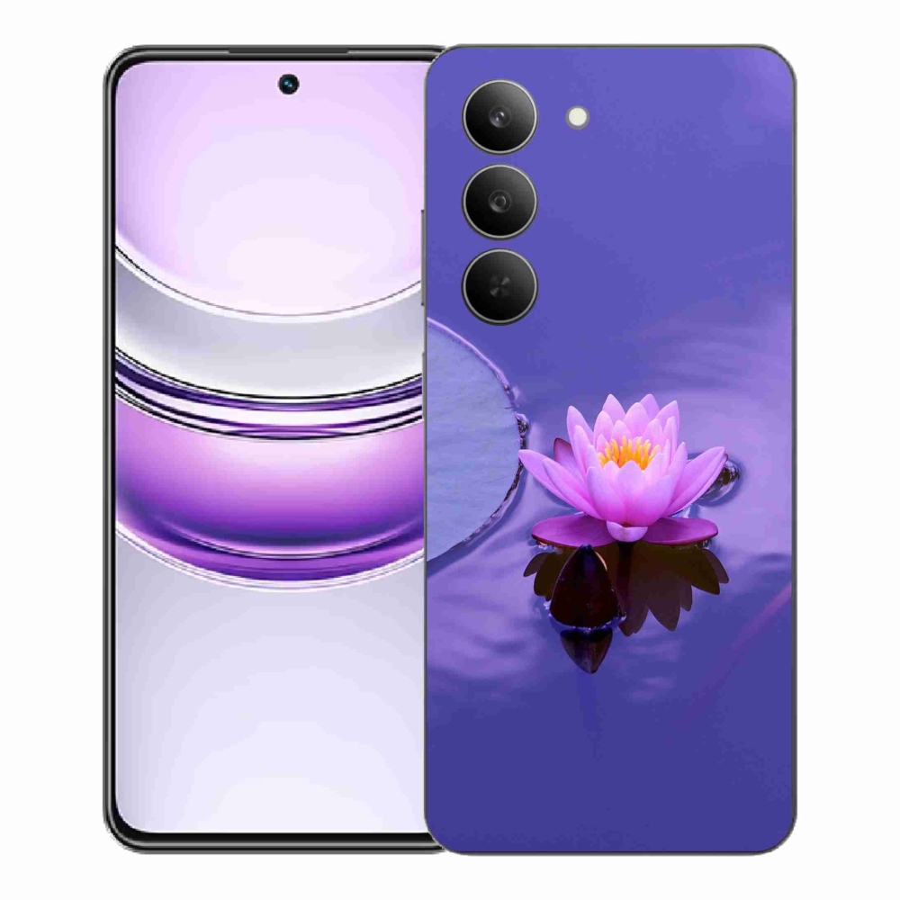 Gél borító mmCase a Realme 14x 5G készülékhez - virág a felületen