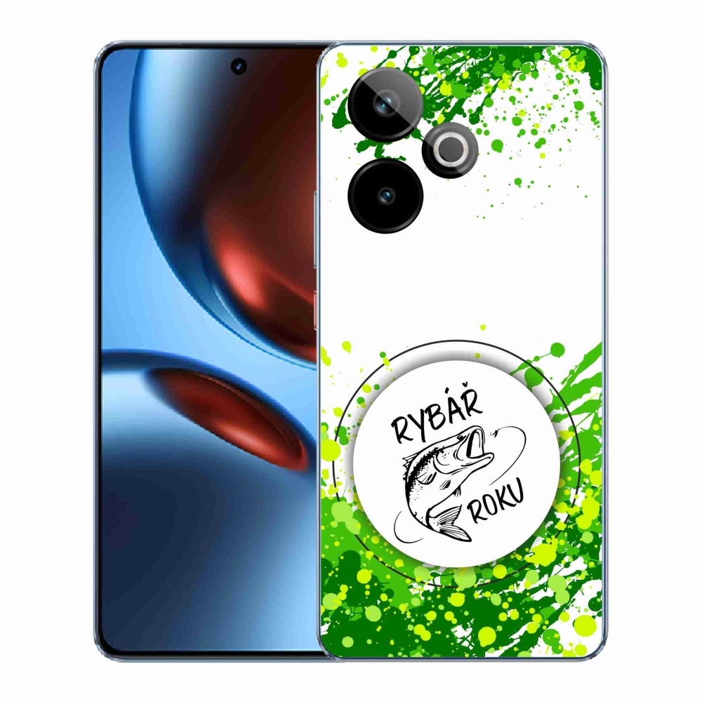 Rugalmas mmCase zselés tok a Realme GT 7 5G/GT 7T 5G képével - az év horgásza fehér háttérrel