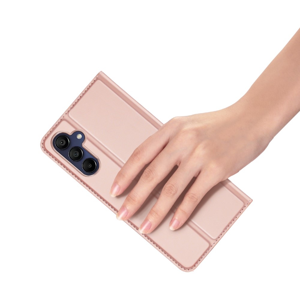 DUX könyv tok Samsung Galaxy A16 4G/5G készülékhez - rózsaarany színben