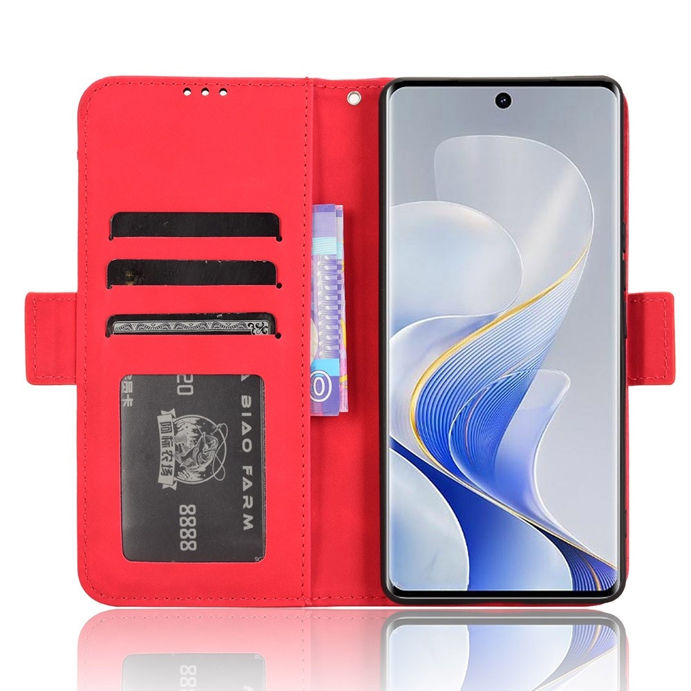 Több könyv tok a Vivo V40 5G-hez - piros