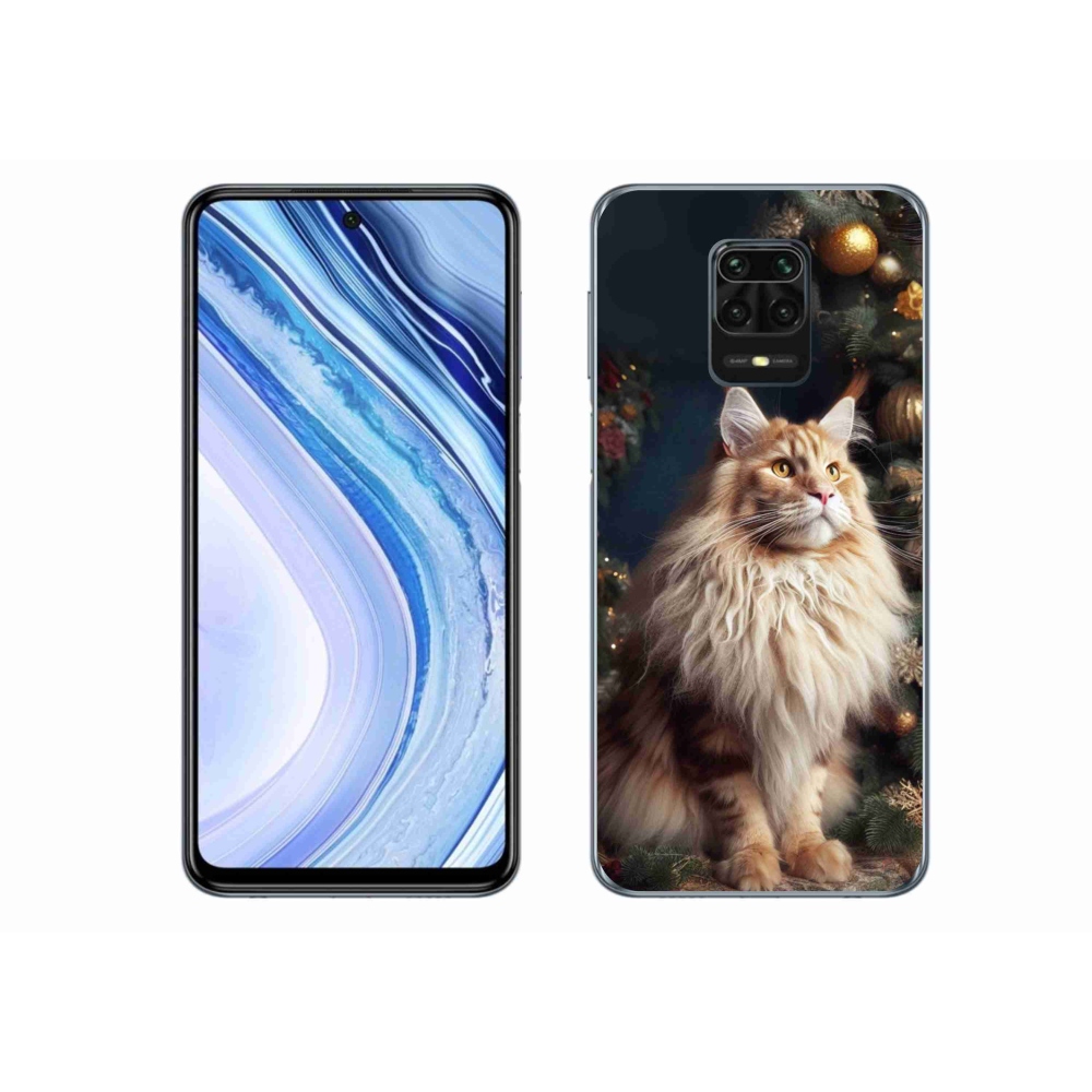 Gél borítás mmCase a Xiaomi Redmi Note 9S-hez - macska a fánál
