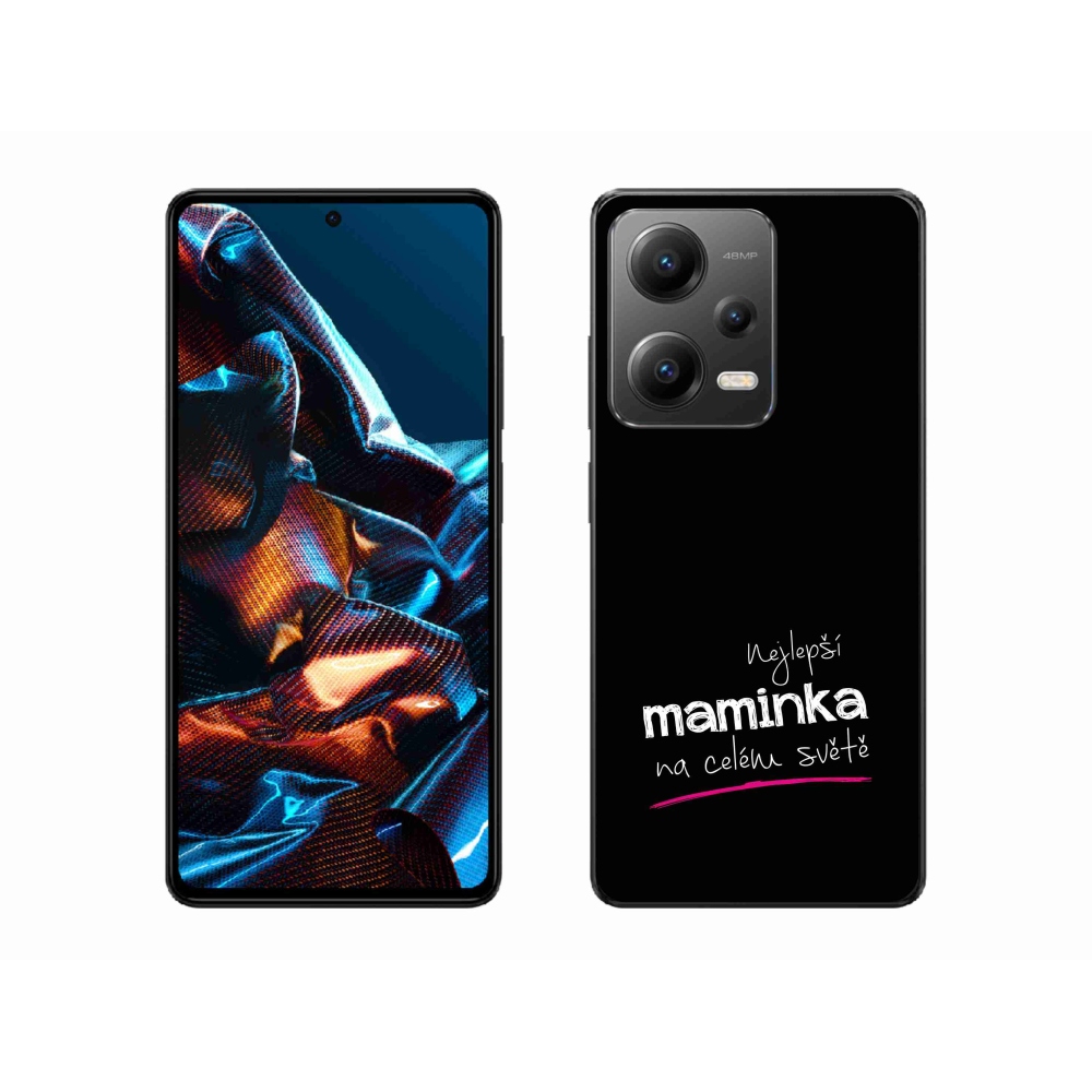 Gél borító mmCase a Xiaomi Redmi Note 12 Pro 5G - legjobb anya 4 fekete háttérrel