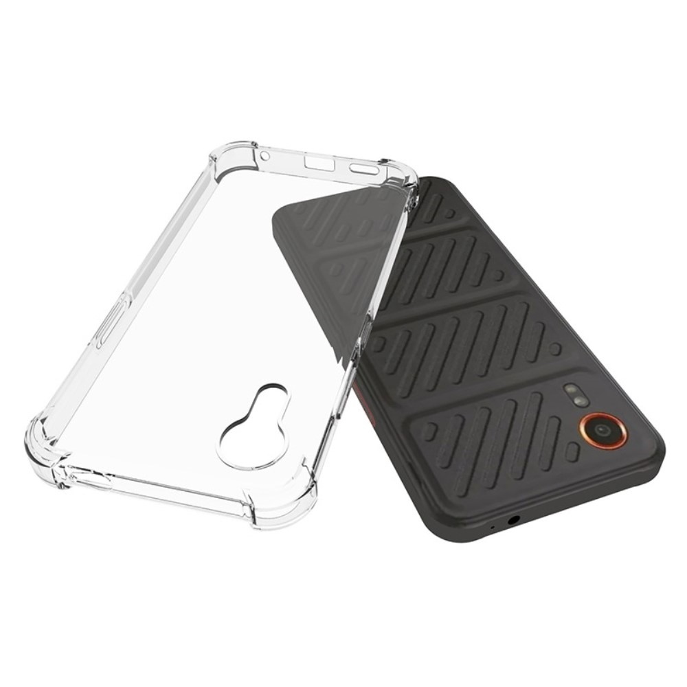 Átlátszó zselés tok megerősített sarkokkal Samsung Galaxy Xcover 7 készülékhez - átlátszó