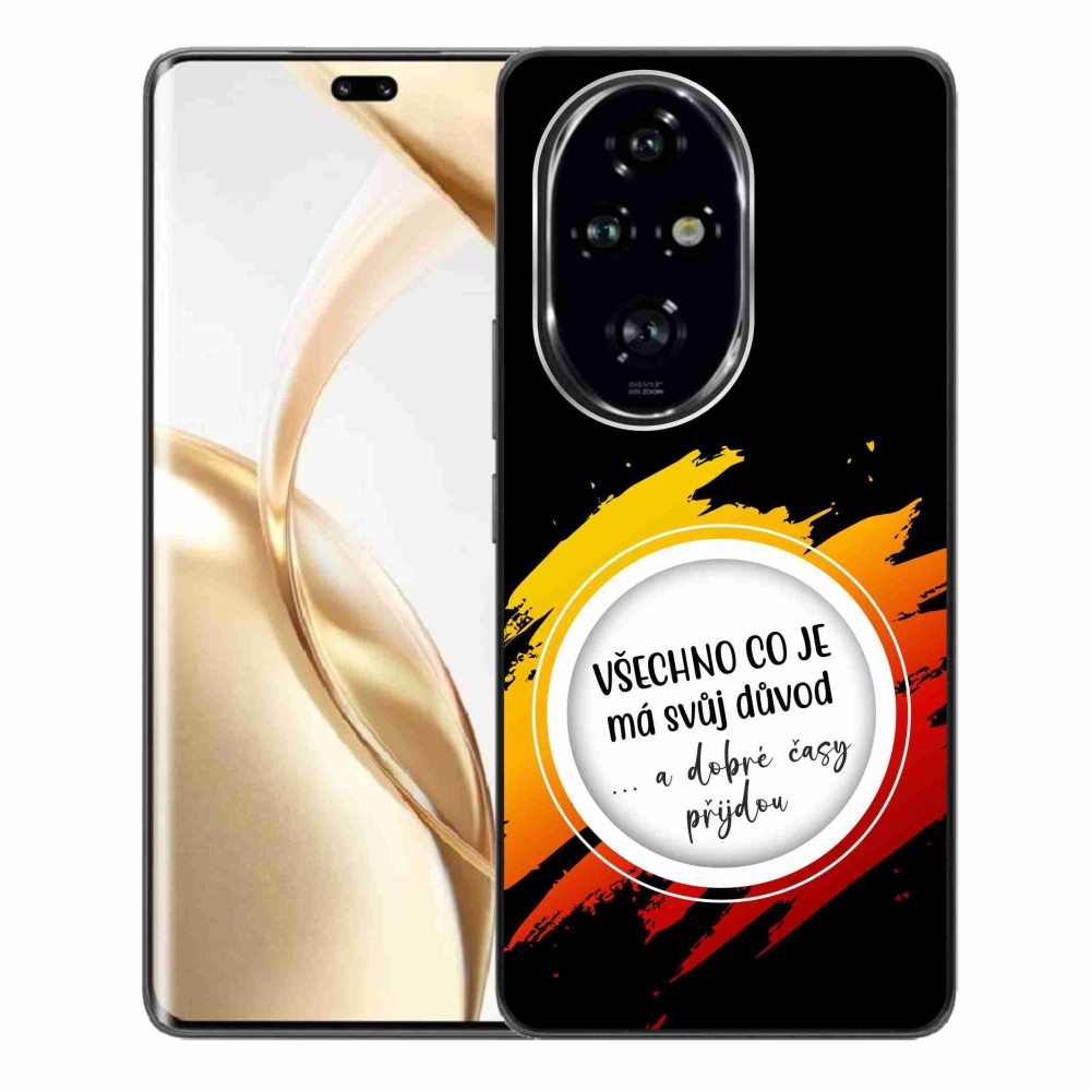 Gél borítás mmCase a Honor 200 Pro 5G készülékhez - Idézet 3 fekete háttér