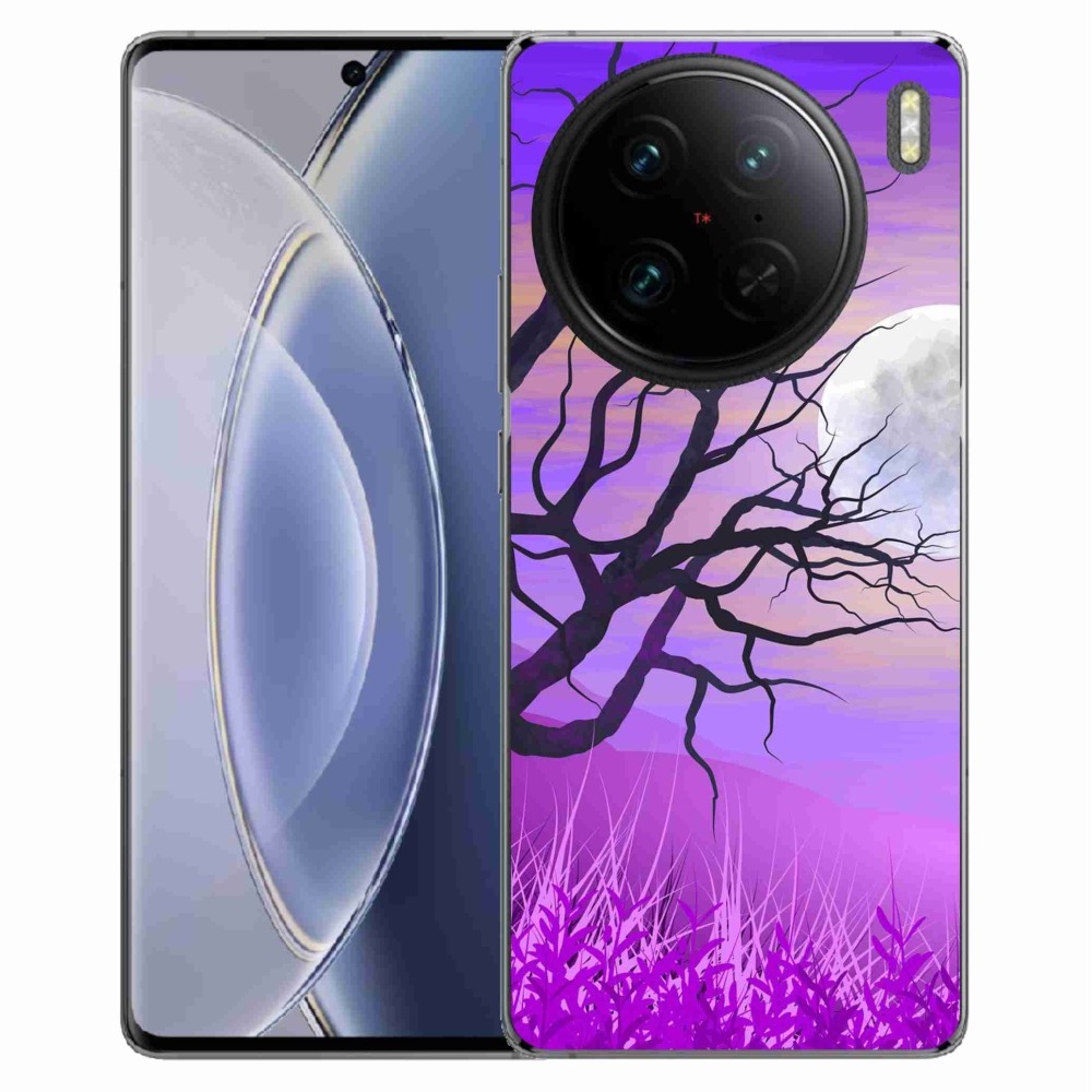 Gél tok mmCase a Vivo X90 Pro számára - rajzfilmes kidőlt fa