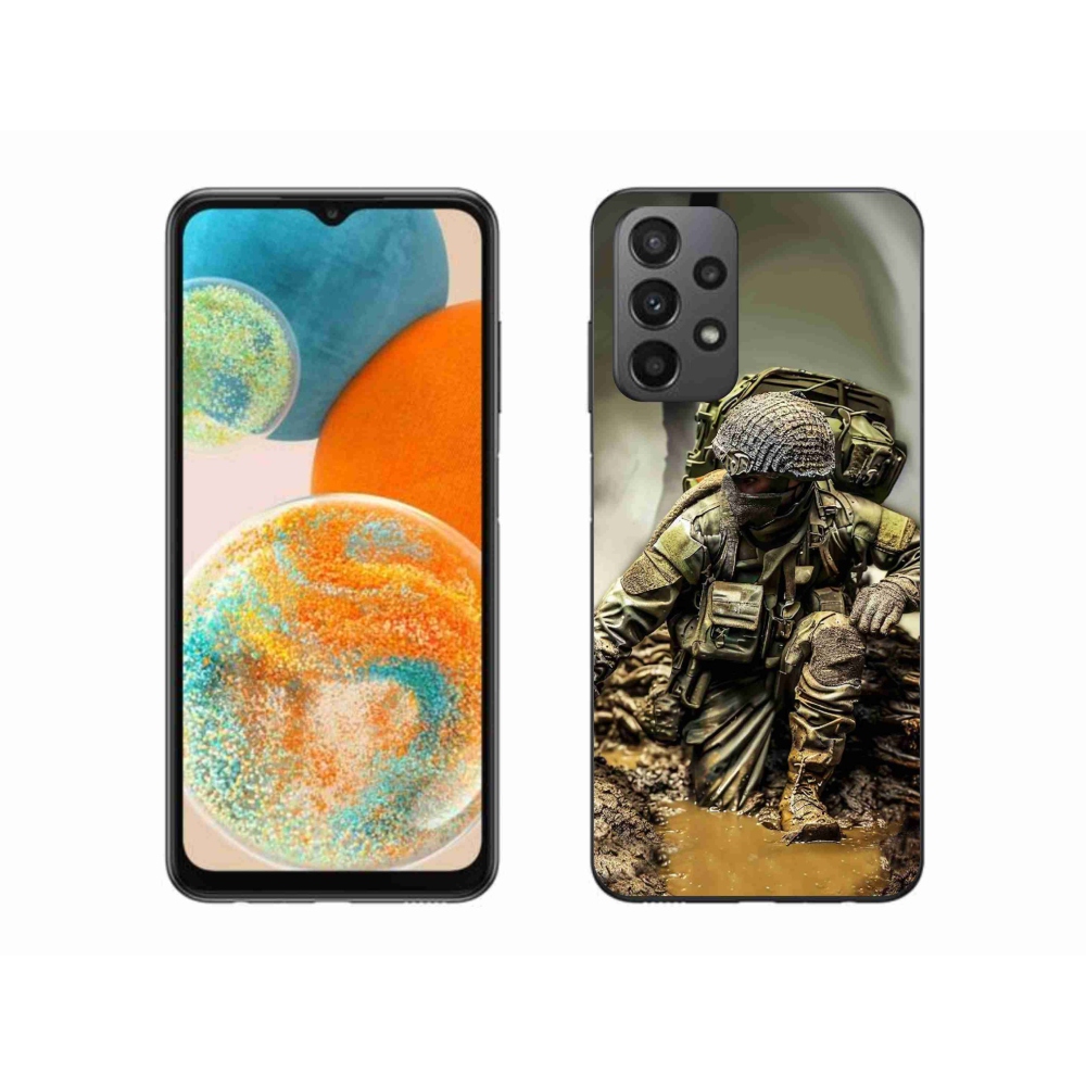 Gél borítás mmCase Samsung Galaxy A23 4G/5G - katona