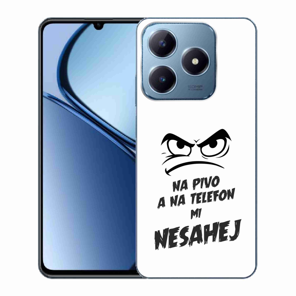 Gél borítás mmCase a Realme C63 készülékhez - sör motívum 2 fehér háttér