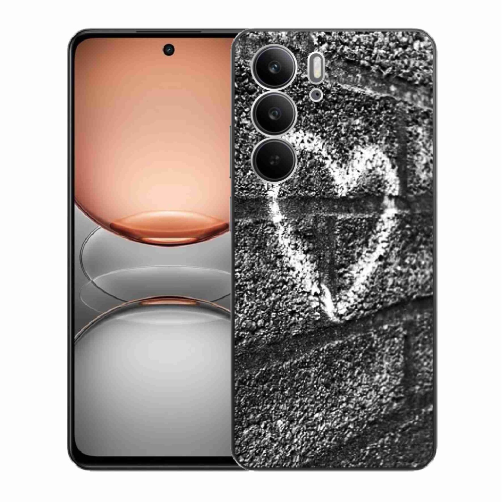 Gél borítás mmCase a Realme C75 készülékhez - szív a falon