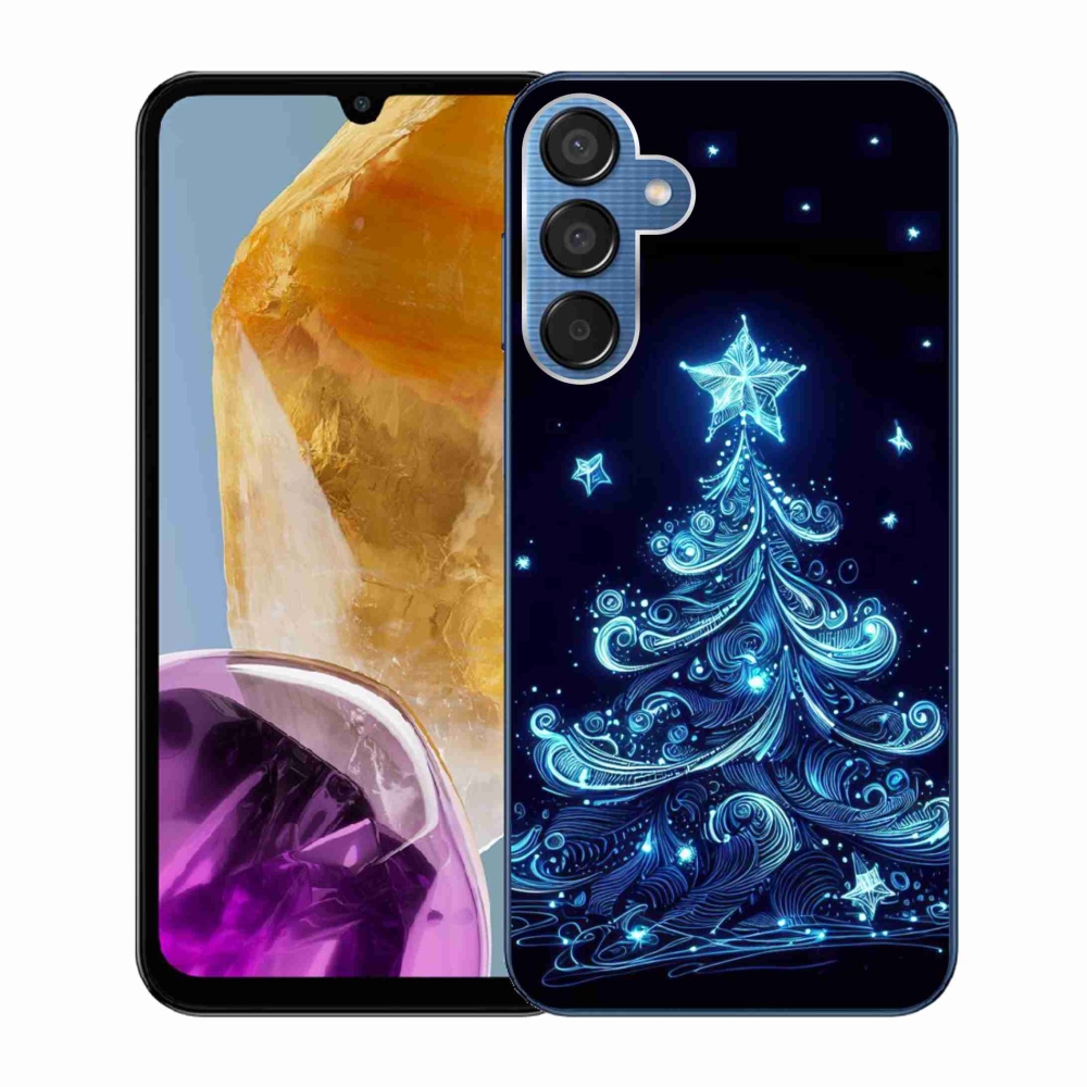Gél borítás mmCase Samsung Galaxy M15 5G - neon karácsonyfa 4