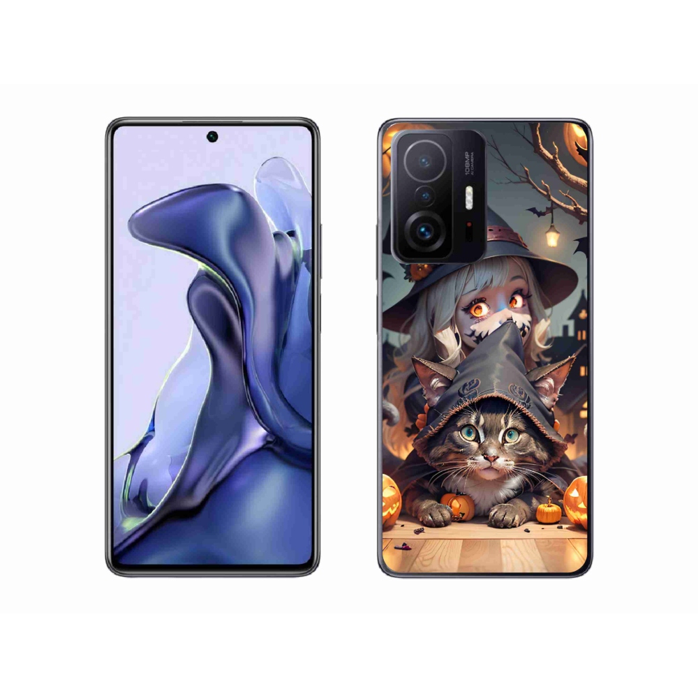 Gél borítás mmCase a Xiaomi 11T-hez - boszorkány macskával