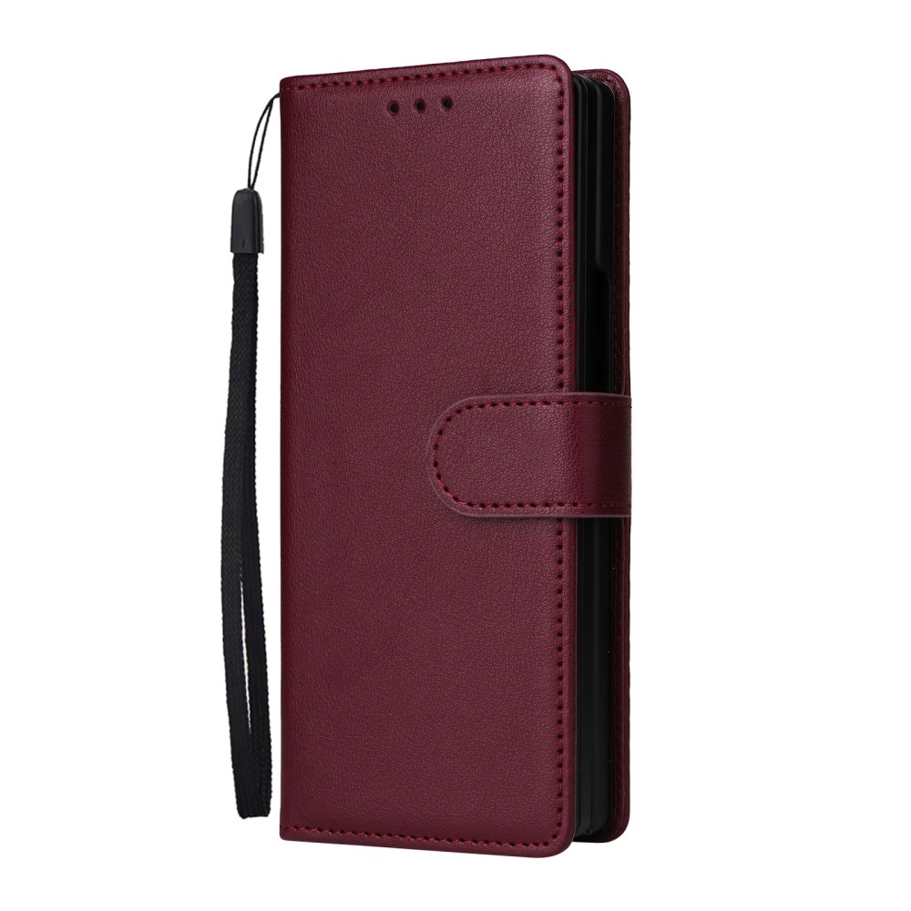 Tárcás könyvtáska Samsung Galaxy Z Fold6 5G - bordó színben