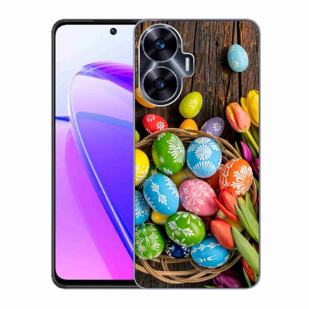 Gél borítás mmCase a Realme C55 készülékhez - Húsvéti tojás