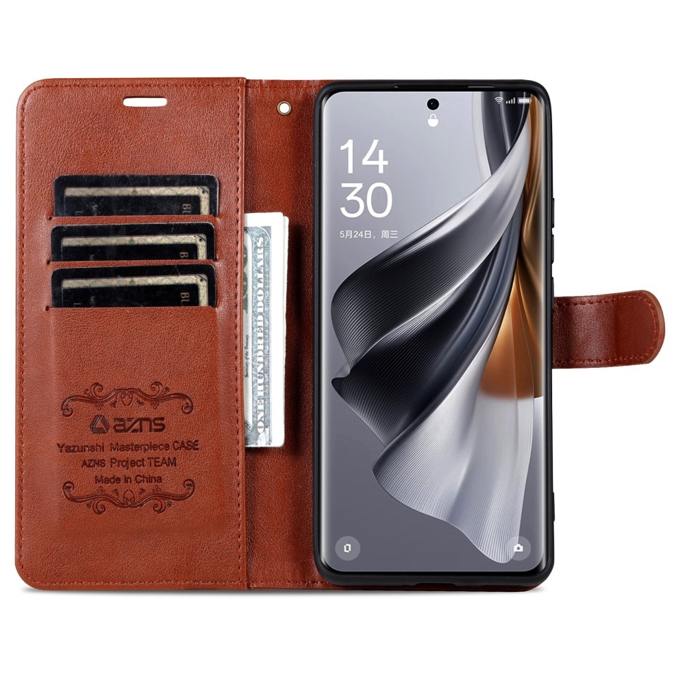AZNS könyvtáska a Huawei Pura 70 készülékhez - barna