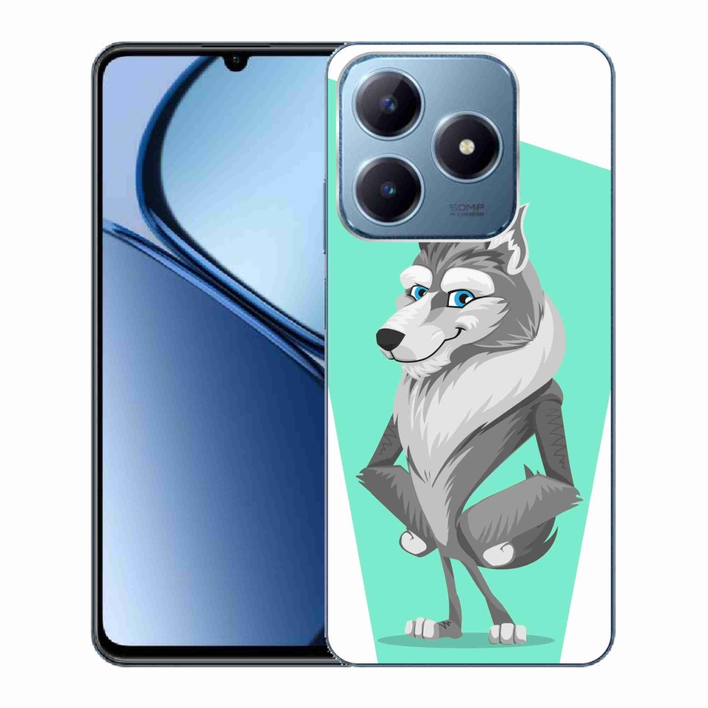 Zselés borítás mmCase a Realme C63 készülékhez - rajzfilmfarkas