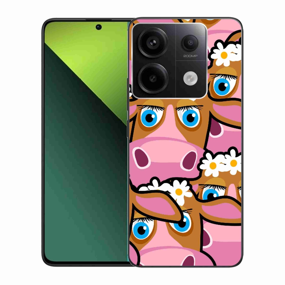Gél borítás mmCase a Xiaomi Redmi Note 13 Pro 5G/Poco X6 5G számára - rajzfilm tehenek
