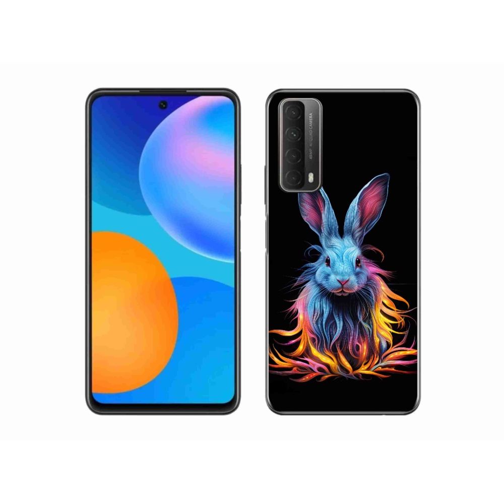 Zselés borítás mmCase a Huawei P Smart (2021) - absztrakt nyúlhoz