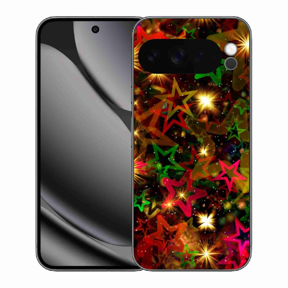 Zselés borítás mmCase a Google Pixel 10 Pro XL-hez - színes csillagok
