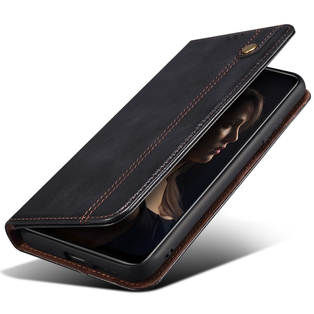 Viaszos könyvtáska Xiaomi 15 Ultra - fekete