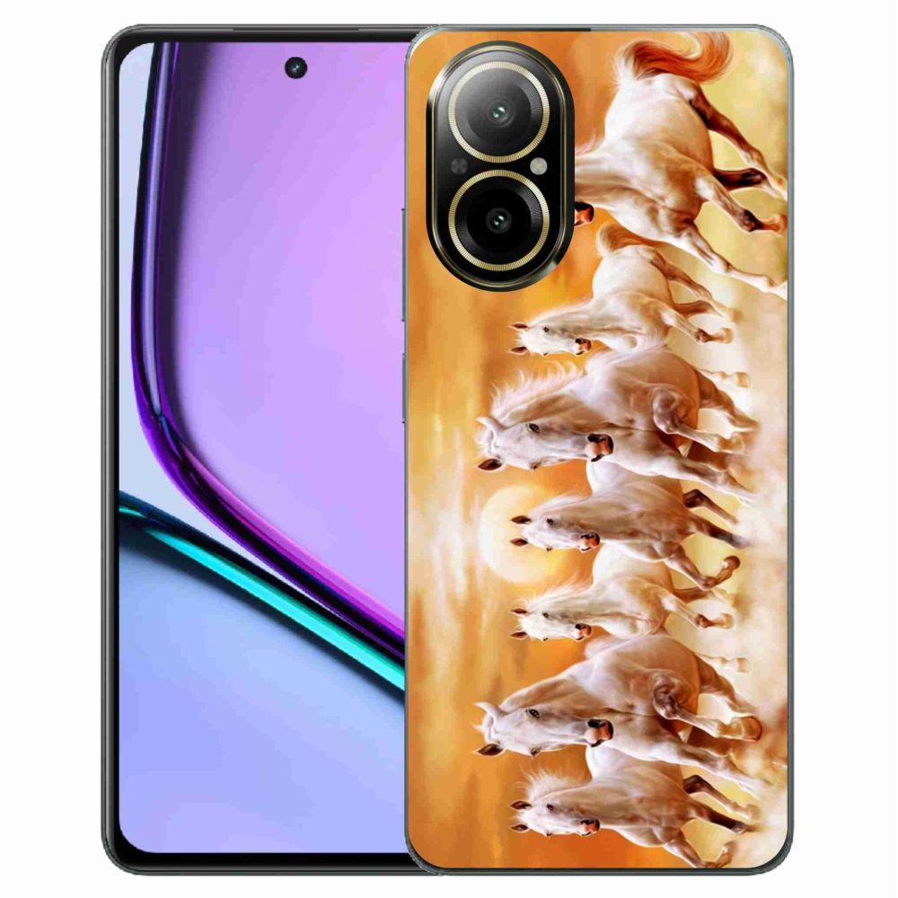 Gél tok mmCase a Realme C67 készülékhez - lovak 2