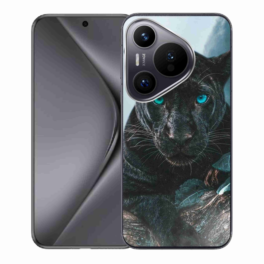 Gél borítás mmCase a Huawei Pura 70 készülékhez - fekete párduc